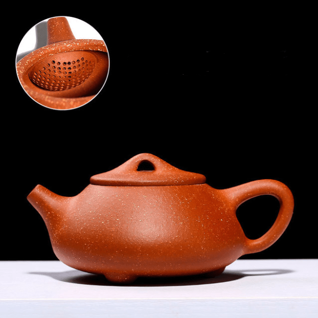 TEA TIME ESSENTIALS TEA B Dragon Blood Sand Stone Teapot - Handmade Artistry from Zisha Yixing