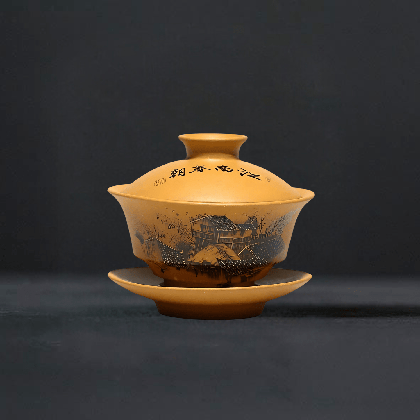 TEA TIME ESSENTIALS TEA Image colour Mystic Aura Purple Sand Gaiwan Tea Set