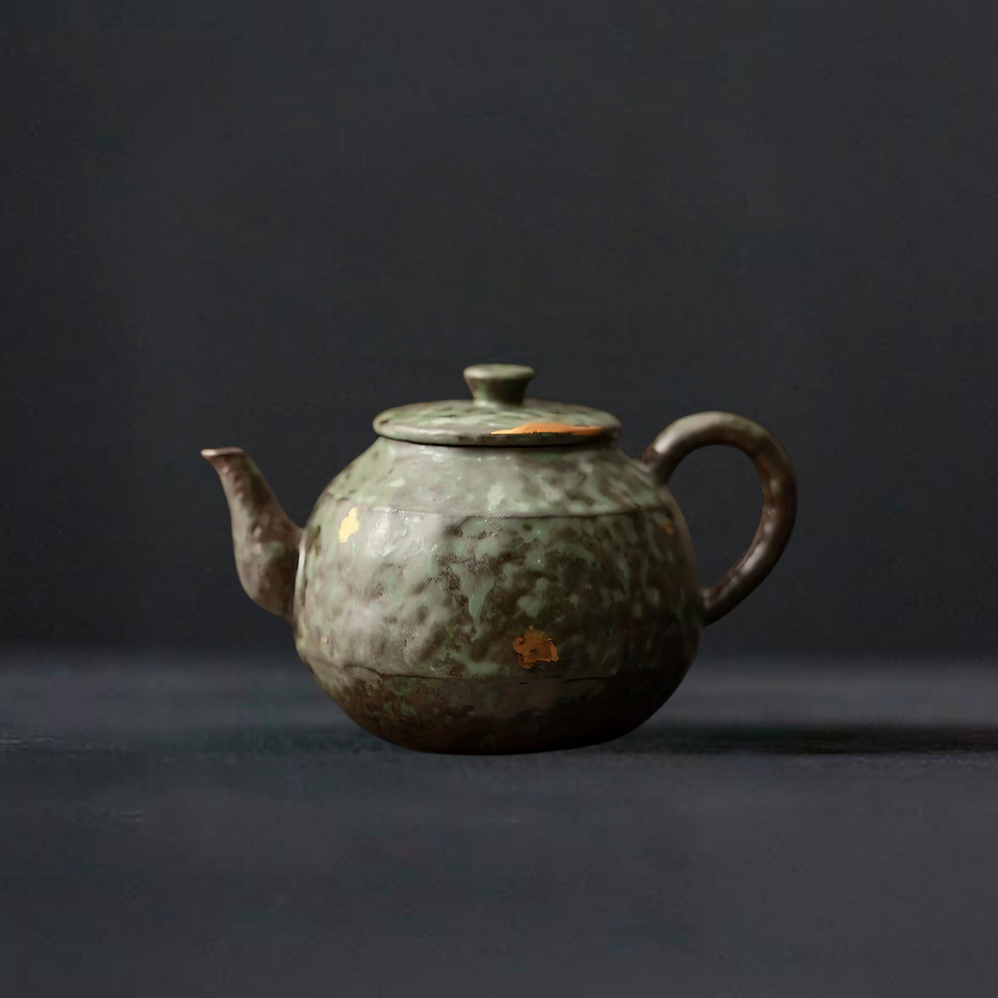 Bronze Glazed Flowing Year Pot