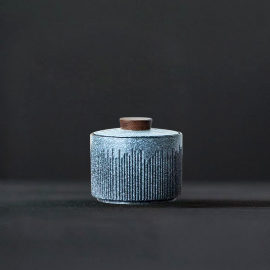 Stoneware Mini Tea Caddy