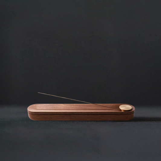 Zen Harmony Walnut Incense Box