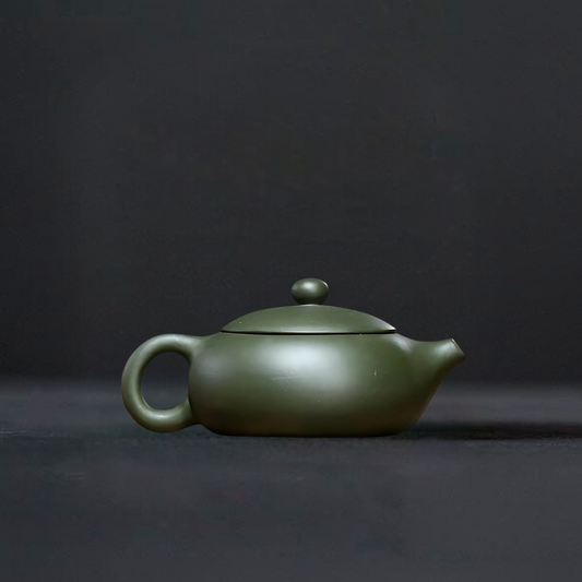 Artisanal Elegance: Raw Ore Green Clay Xishi Kungfu Tea Set