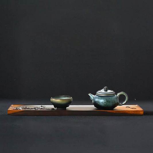 Harmonious Ebony Wood Tea Tray