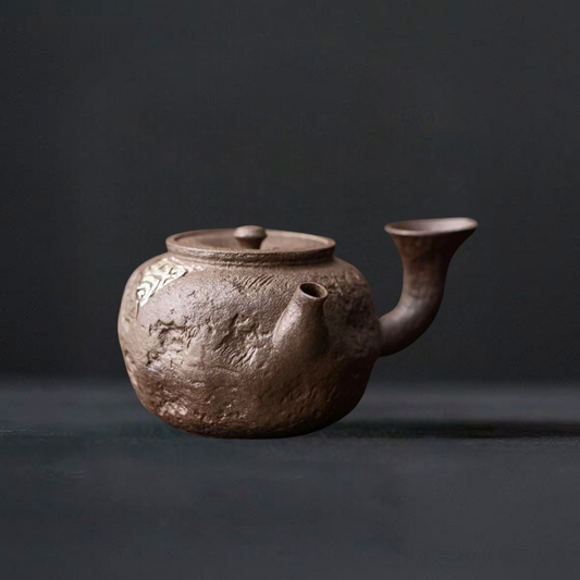 Cresent Moon Bronze Glaze Teapot Collection