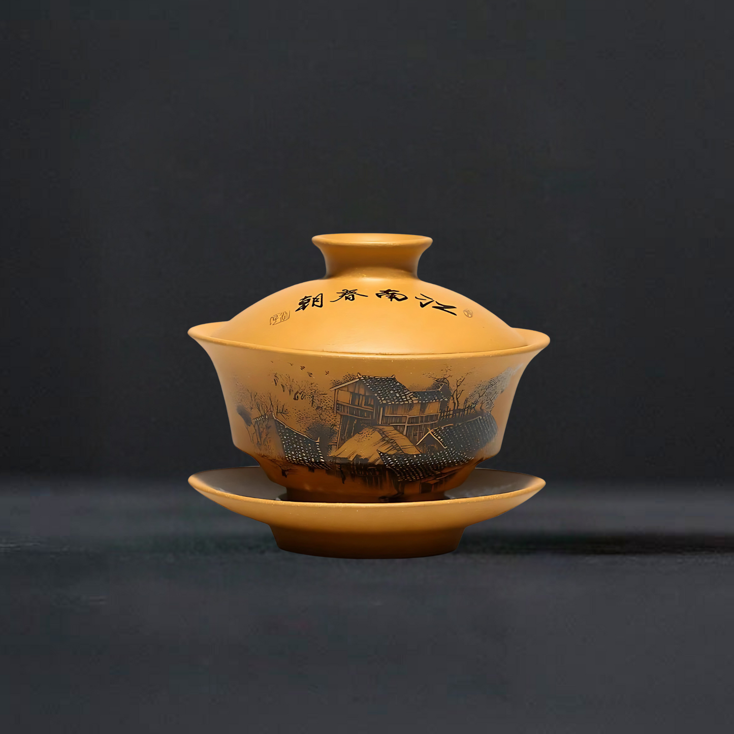 Mystic Aura Purple Sand Gaiwan Tea Set