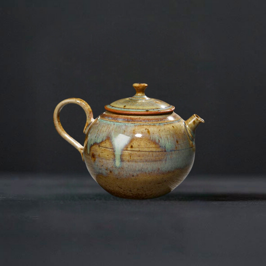 Artisan Crafted Color Glaze Ceramic Teapot