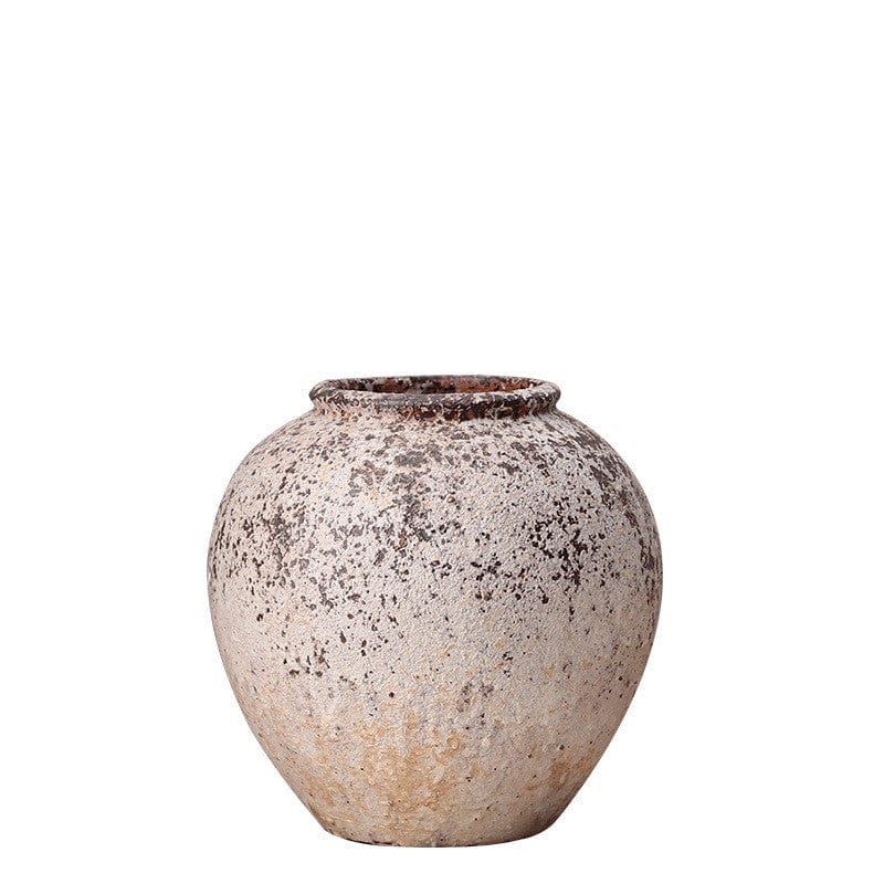 TEA TIME ESSENTIALS HOME DECOR C Earthen Elegance: Ceramic Dried Flower Decorative Vase Collection