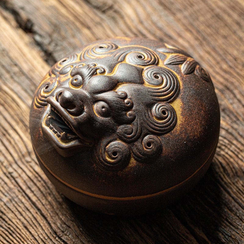 TEA TIME ESSENTIALS INCENSE BURNERS Antique Pixiu Harmony - Creative Ceramic Incense Burner