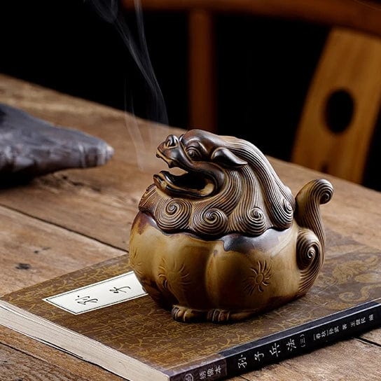 TEA TIME ESSENTIALS INCENSE BURNERS Fu Shi Fu Shi Harmony Ceramic Incense Burner