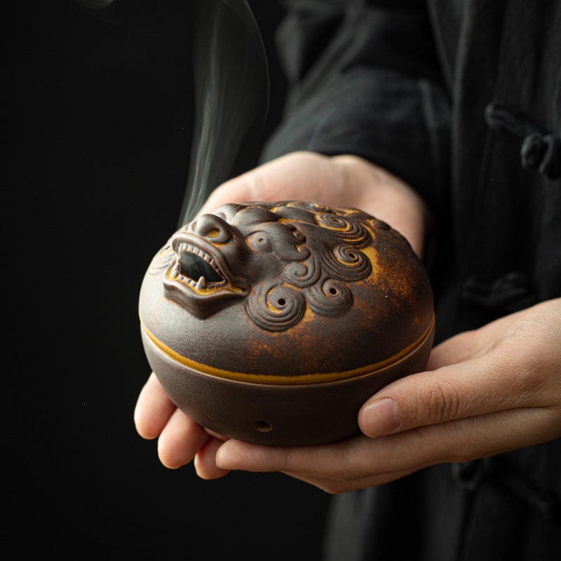 TEA TIME ESSENTIALS INCENSE BURNERS Pixiu Harmony - Creative Ceramic Incense Burner