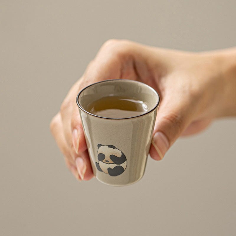 TEA TIME ESSENTIALS TEA 3 Pack Panda Palooza: Ceramic Cup Panda Tea Set