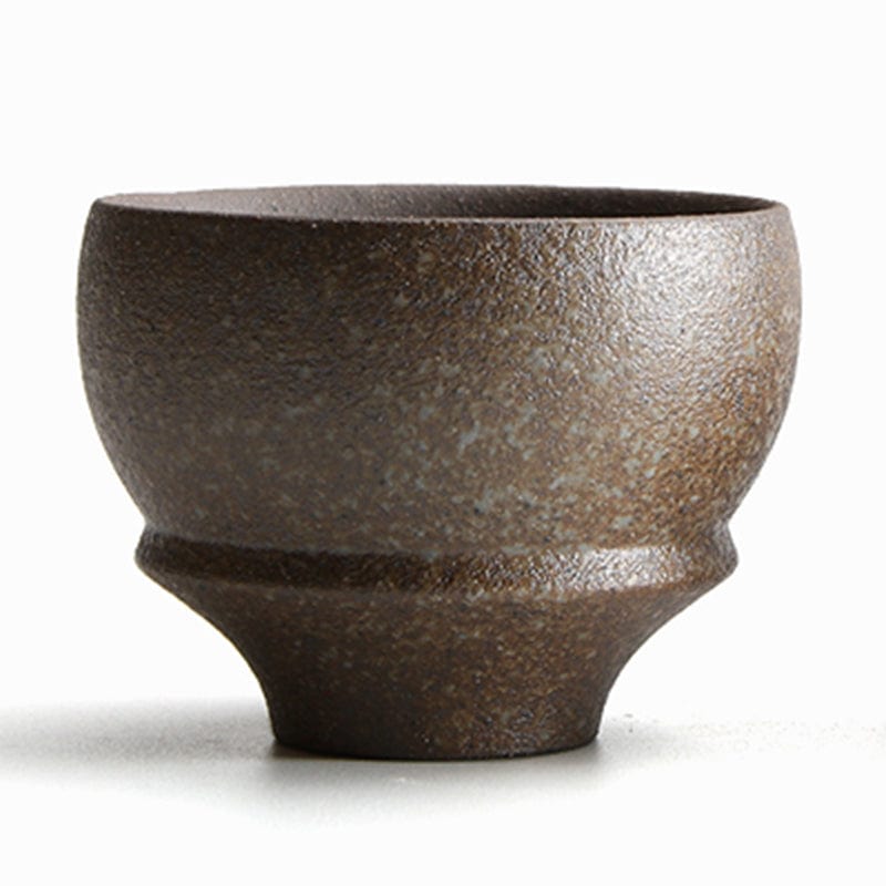 TEA TIME ESSENTIALS TEA A - Brown Maitaoji Japanese-Inspired Ceramic Tea Cups