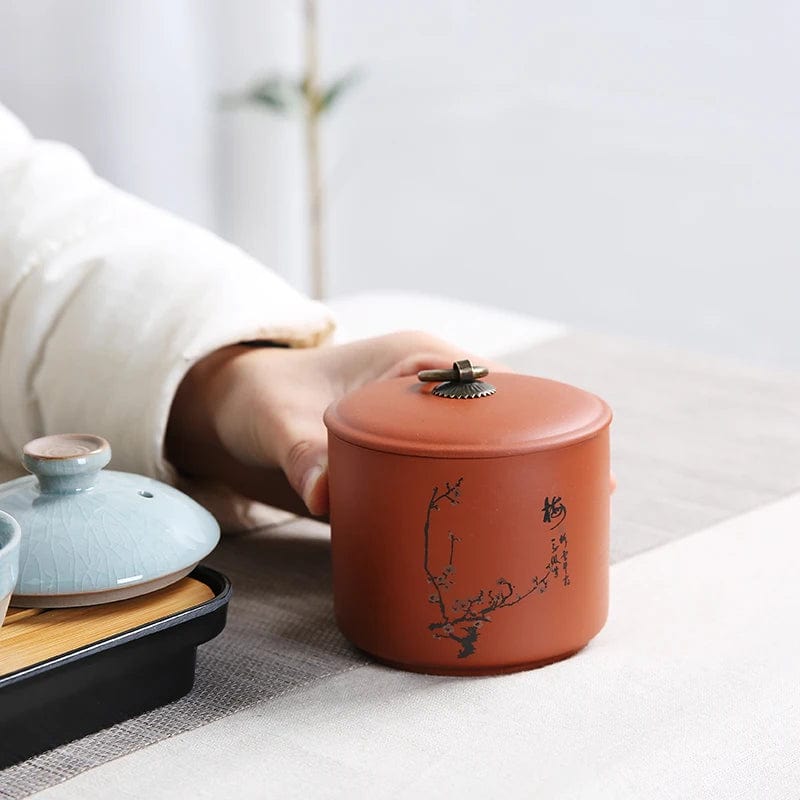 TEA TIME ESSENTIALS TEA Artisanal Harmony Zisha Tea Caddy