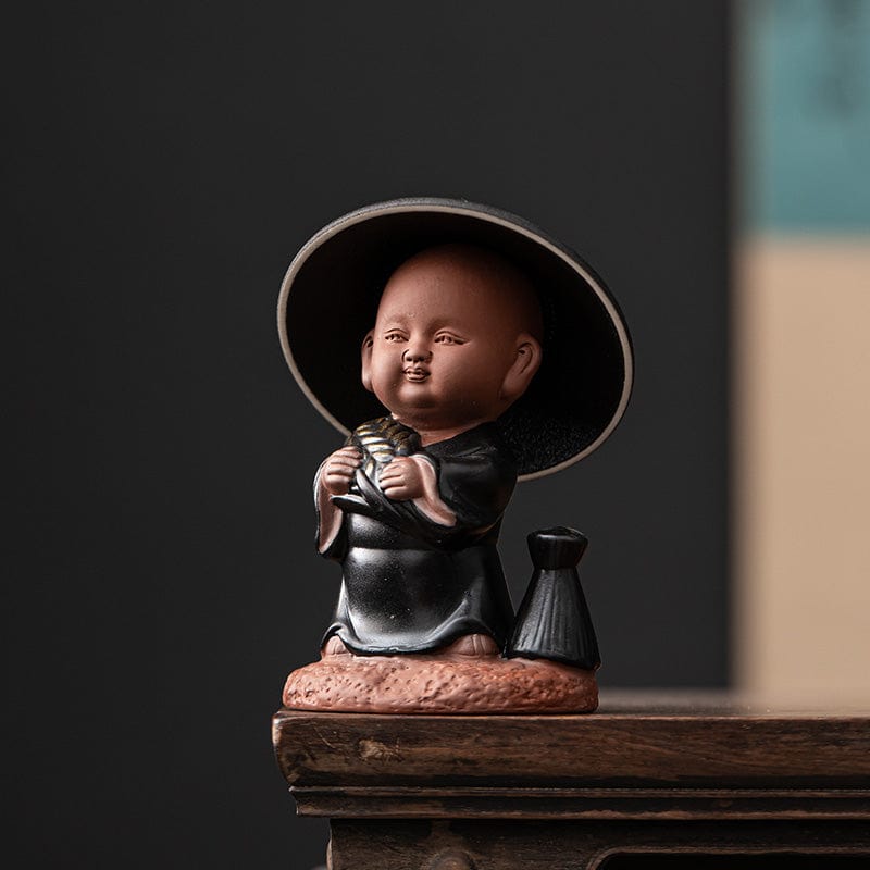 TEA TIME ESSENTIALS TEA Autumn Zen Harmony Little Monk Tea Filter Ornament