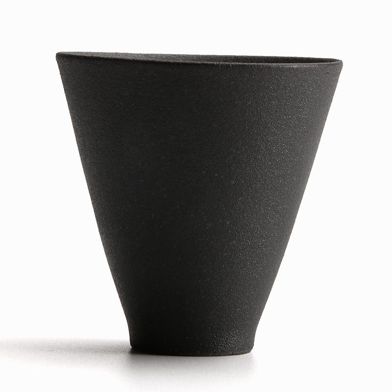 TEA TIME ESSENTIALS TEA B - Black Maitaoji Japanese-Inspired Ceramic Tea Cups