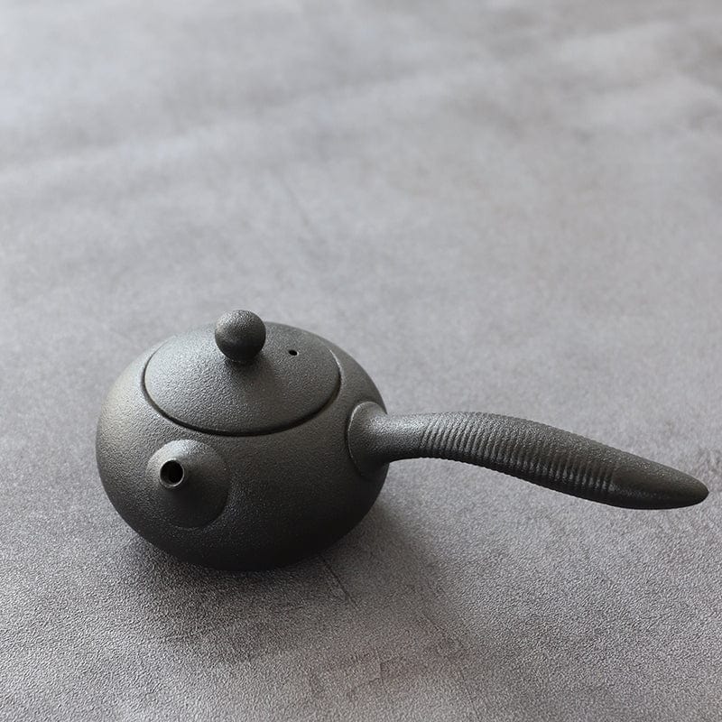 TEA TIME ESSENTIALS TEA Black Black Pottery Teapot