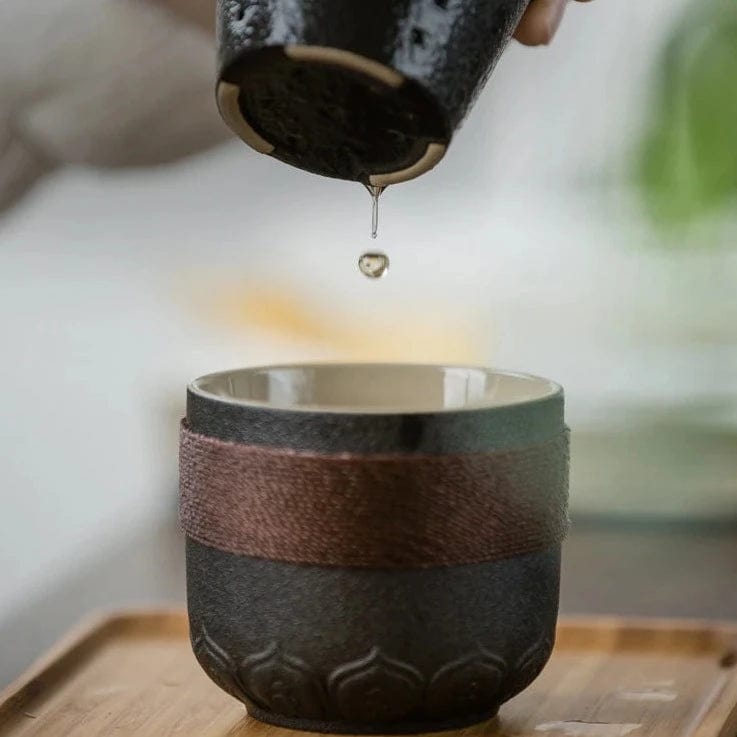 TEA TIME ESSENTIALS TEA Blossom Brew Portable Ceramic Tea Filter Kettle