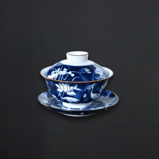 TEA TIME ESSENTIALS TEA Blue and White Harmony Gaiwan Collection