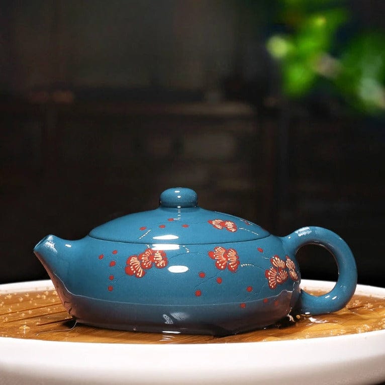 TEA TIME ESSENTIALS TEA Blue Aosixi Yixing Zisha Pot by Ziyun Tea House