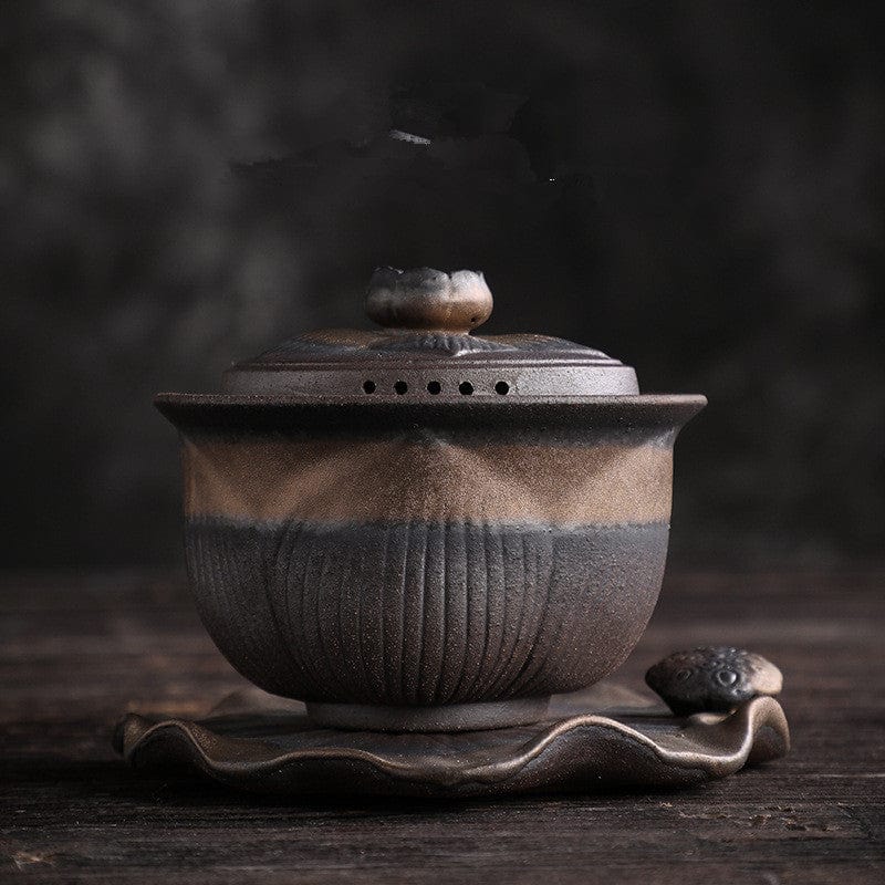 TEA TIME ESSENTIALS TEA C Jingdezhen Wood-fired Kungfu Iron-glazed Tea Bowl