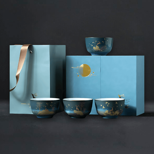 TEA TIME ESSENTIALS TEA Celestial Deer Serenity Tea Cup Set