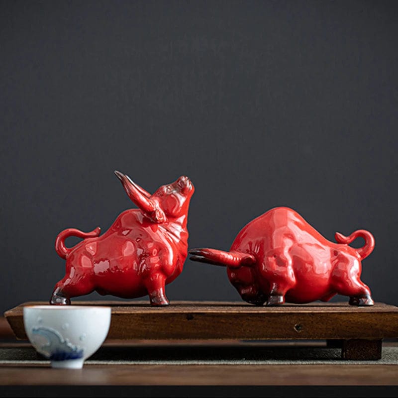 TEA TIME ESSENTIALS TEA Celestial Ox Harmony Tea Pet Sculpture