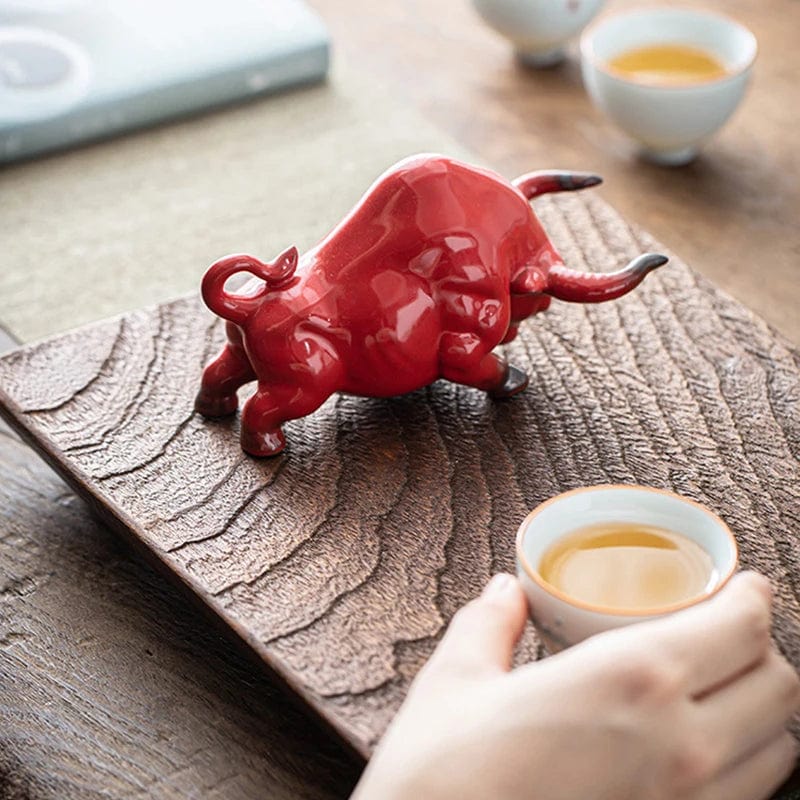 TEA TIME ESSENTIALS TEA Celestial Ox Harmony Tea Pet Sculpture