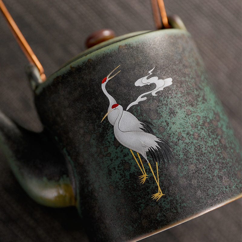 TEA TIME ESSENTIALS TEA Crane Chengxiang Crane Ceramic Pot