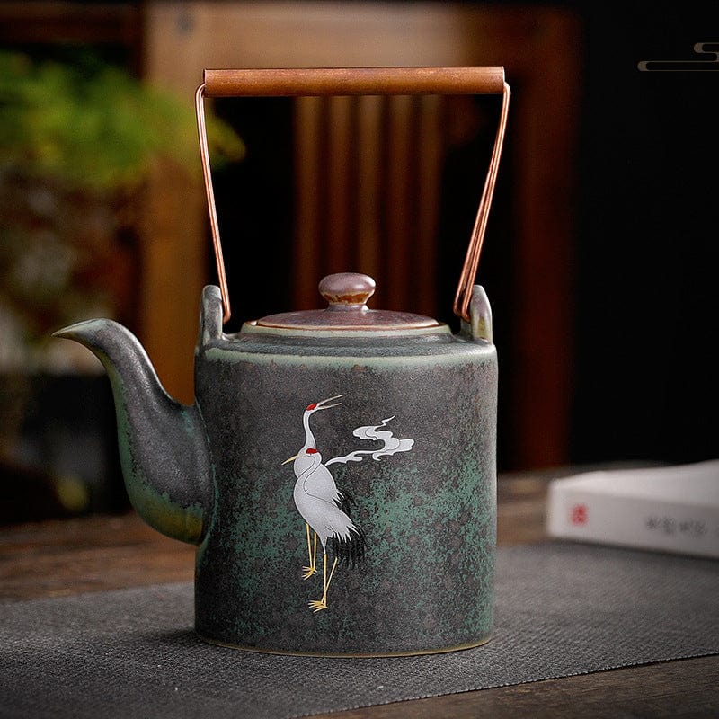 TEA TIME ESSENTIALS TEA Crane Chengxiang Crane Ceramic Pot