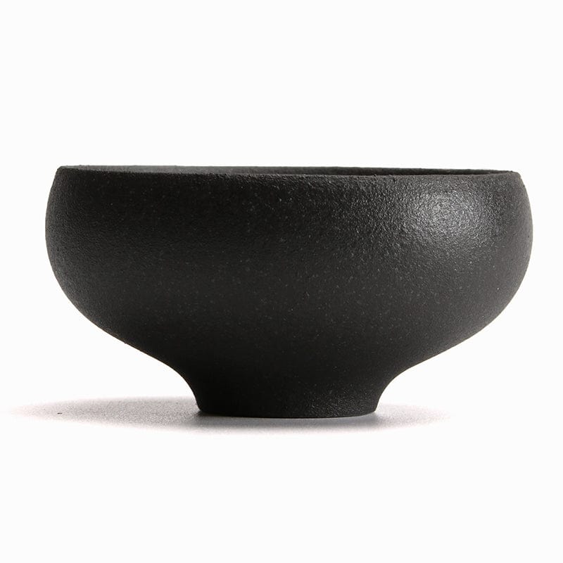 TEA TIME ESSENTIALS TEA D - Black Maitaoji Japanese-Inspired Ceramic Tea Cups