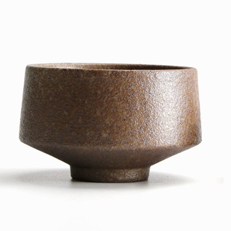 TEA TIME ESSENTIALS TEA E - Brown Maitaoji Japanese-Inspired Ceramic Tea Cups