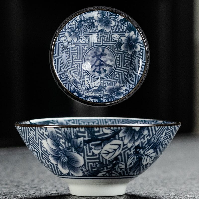 TEA TIME ESSENTIALS TEA E Hand-painted Blossom Porcelain Teacups