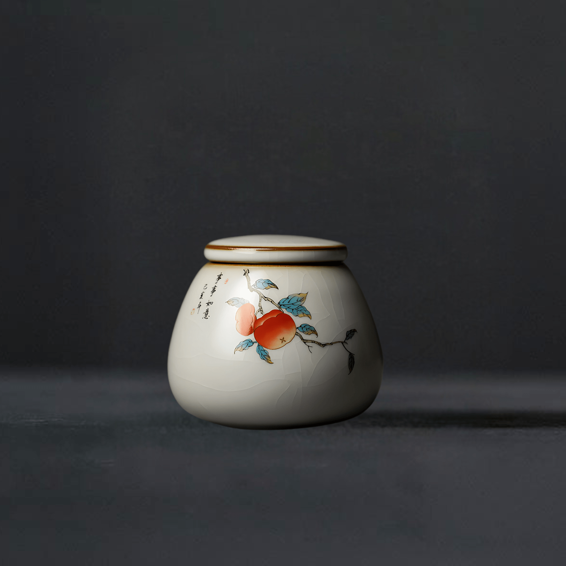 TEA TIME ESSENTIALS TEA Everything Goes Well Vintage Ru Porcelain Tea Jar Collection