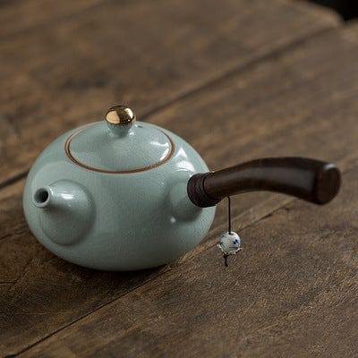 TEA TIME ESSENTIALS TEA Gaming Ru Kiln Japanese Ceramic Teapot Ensemble