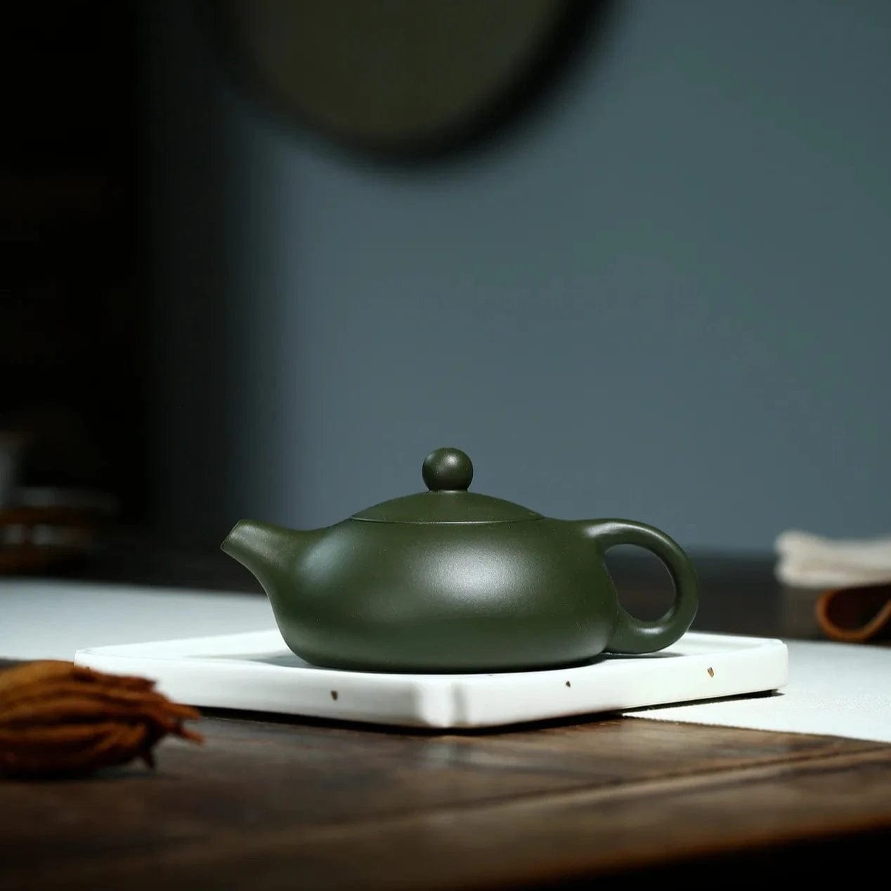 TEA TIME ESSENTIALS TEA Green Clay Artisanal Elegance: Raw Ore Green Clay Xishi Kungfu Tea Set