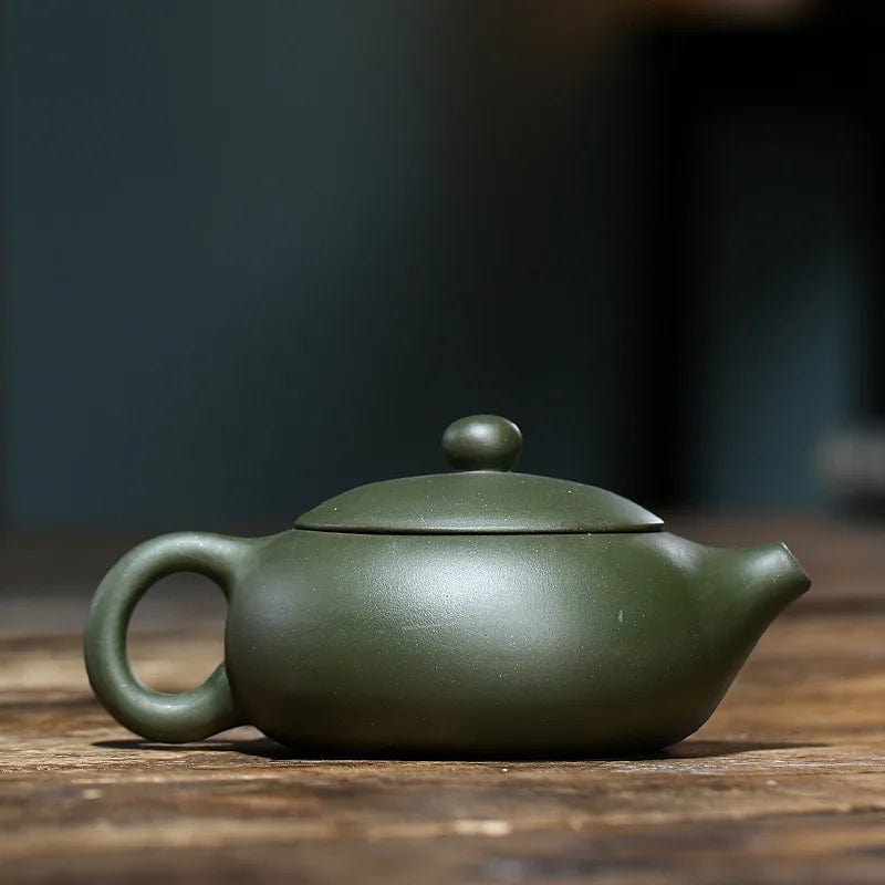 TEA TIME ESSENTIALS TEA Green Clay Artisanal Elegance: Raw Ore Green Clay Xishi Kungfu Tea Set