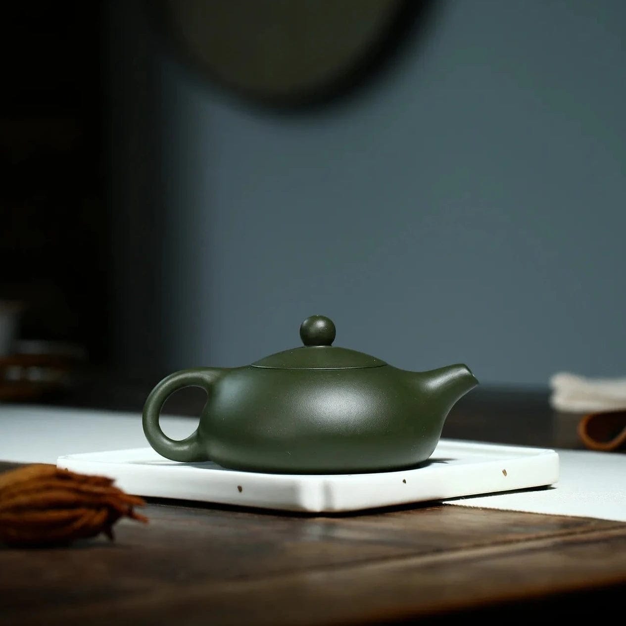 TEA TIME ESSENTIALS TEA Green Clay Artisanal Elegance: Raw Ore Green Clay Xishi Kungfu Tea Set