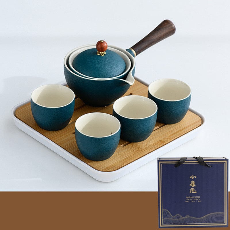 TEA TIME ESSENTIALS TEA Green Zen Voyage: Portable Automatic Tea Maker Tea Set Gift