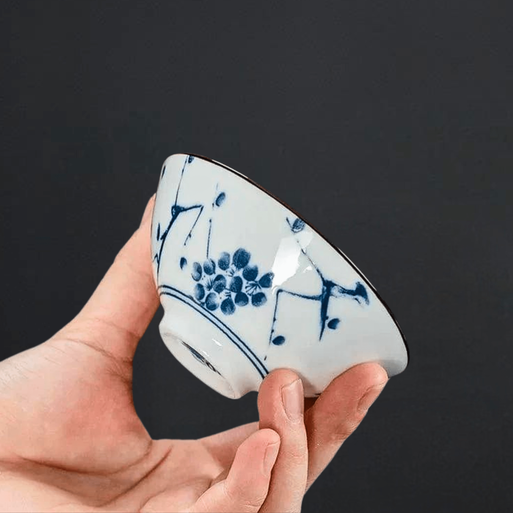 TEA TIME ESSENTIALS TEA Hand-painted Blossom Porcelain Teacups