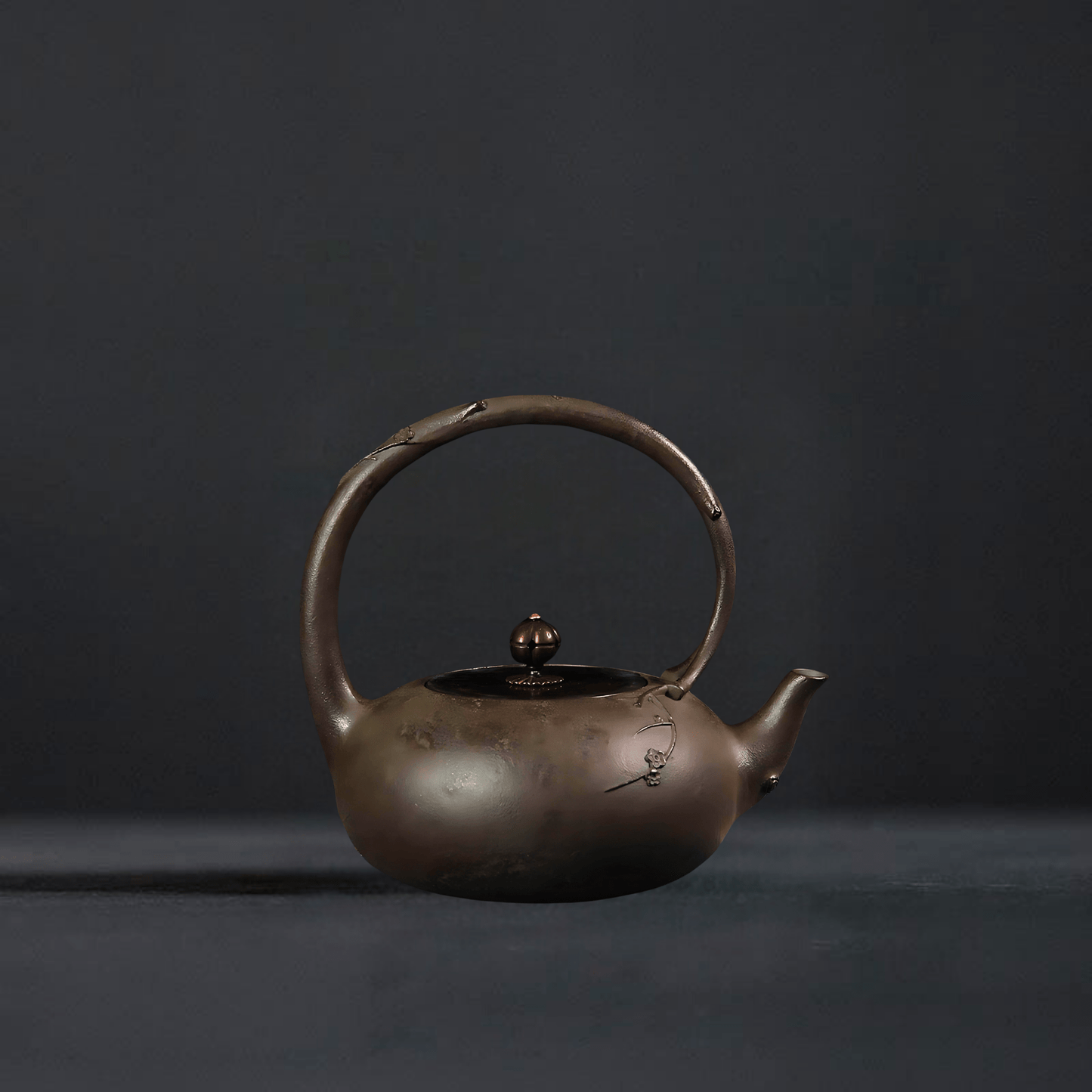 TEA TIME ESSENTIALS TEA Iron Provincial Zhutang Siamese Happy Eyebrows Cast Iron Teapot