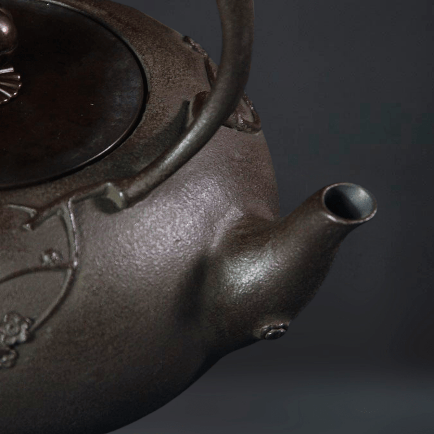 TEA TIME ESSENTIALS TEA Iron Provincial Zhutang Siamese Happy Eyebrows Cast Iron Teapot