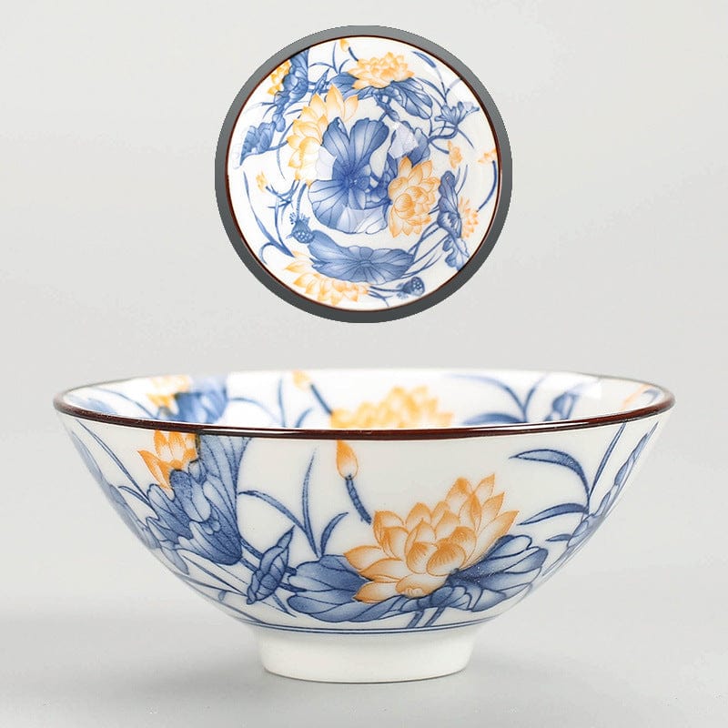 TEA TIME ESSENTIALS TEA Lotus Blue Ceramic Teacup Collection