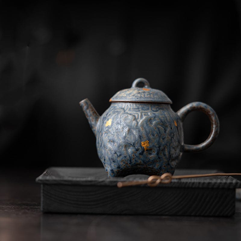 TEA TIME ESSENTIALS TEA Nostalgic Echoes Teapot from the Bronze Glaze Collection