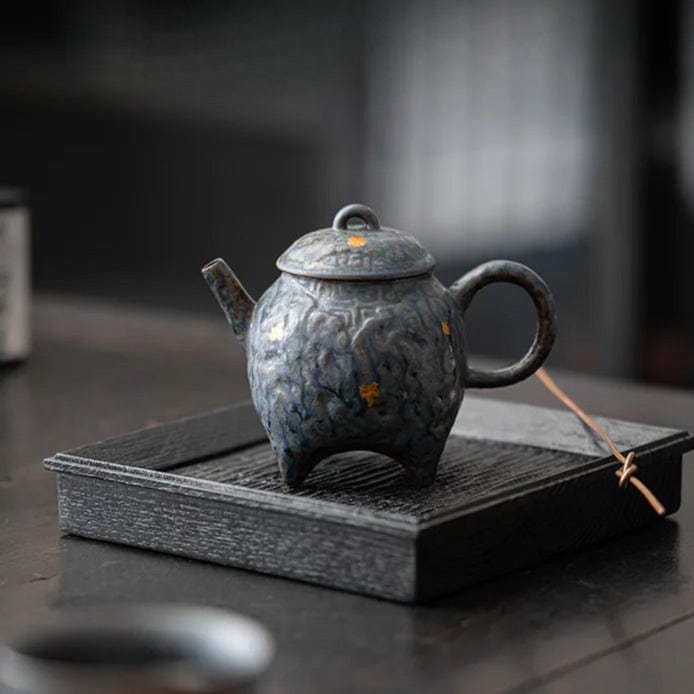 TEA TIME ESSENTIALS TEA Nostalgic Echoes Teapot from the Bronze Glaze Collection