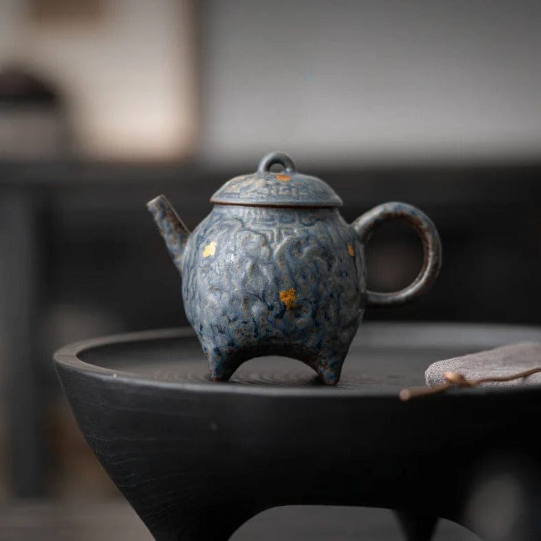 TEA TIME ESSENTIALS TEA Nostalgic Echoes Teapot from the Bronze Glaze Collection