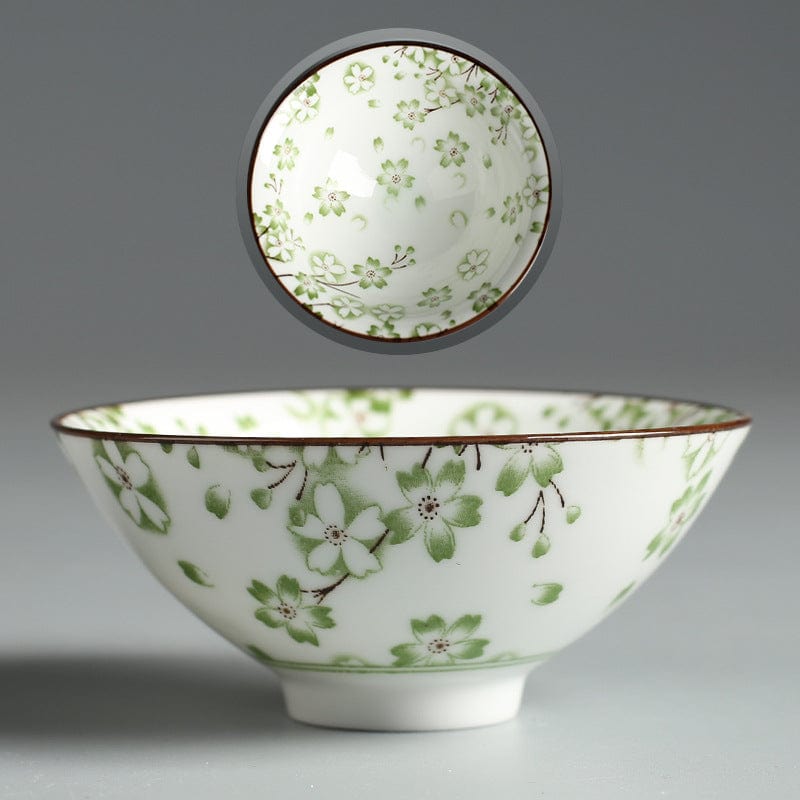 TEA TIME ESSENTIALS TEA Orchid Green Ceramic Teacup Collection