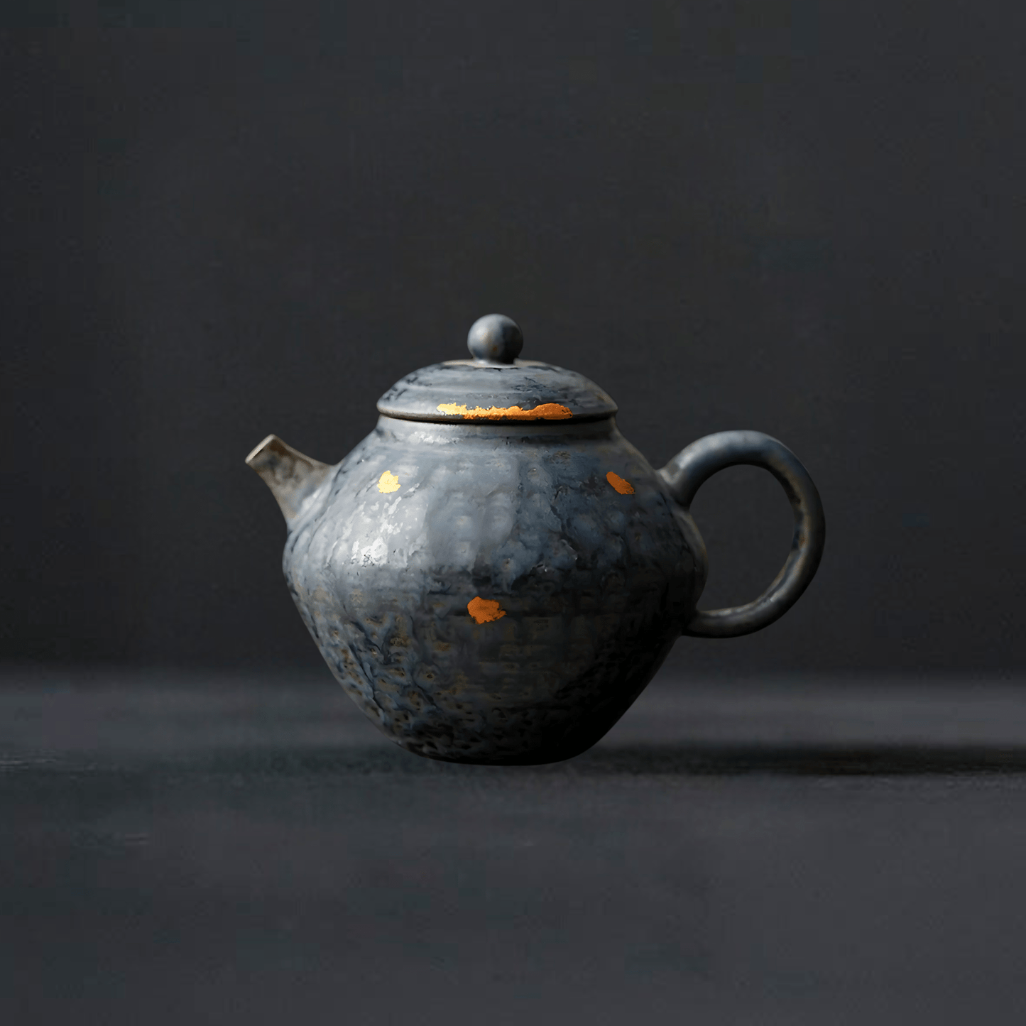 TEA TIME ESSENTIALS TEA Peacock Blue Light Luxury Supportable Bubble Vintage Teapot