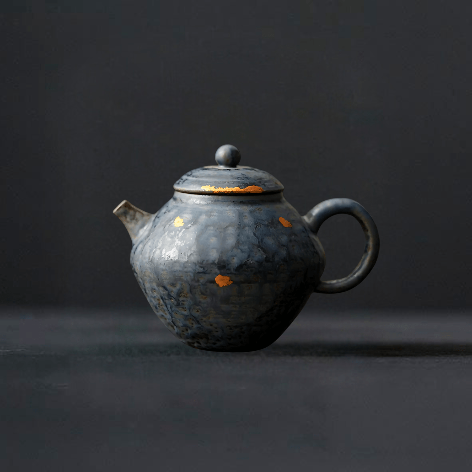TEA TIME ESSENTIALS TEA Peacock Blue Light Luxury Supportable Bubble Vintage Teapot