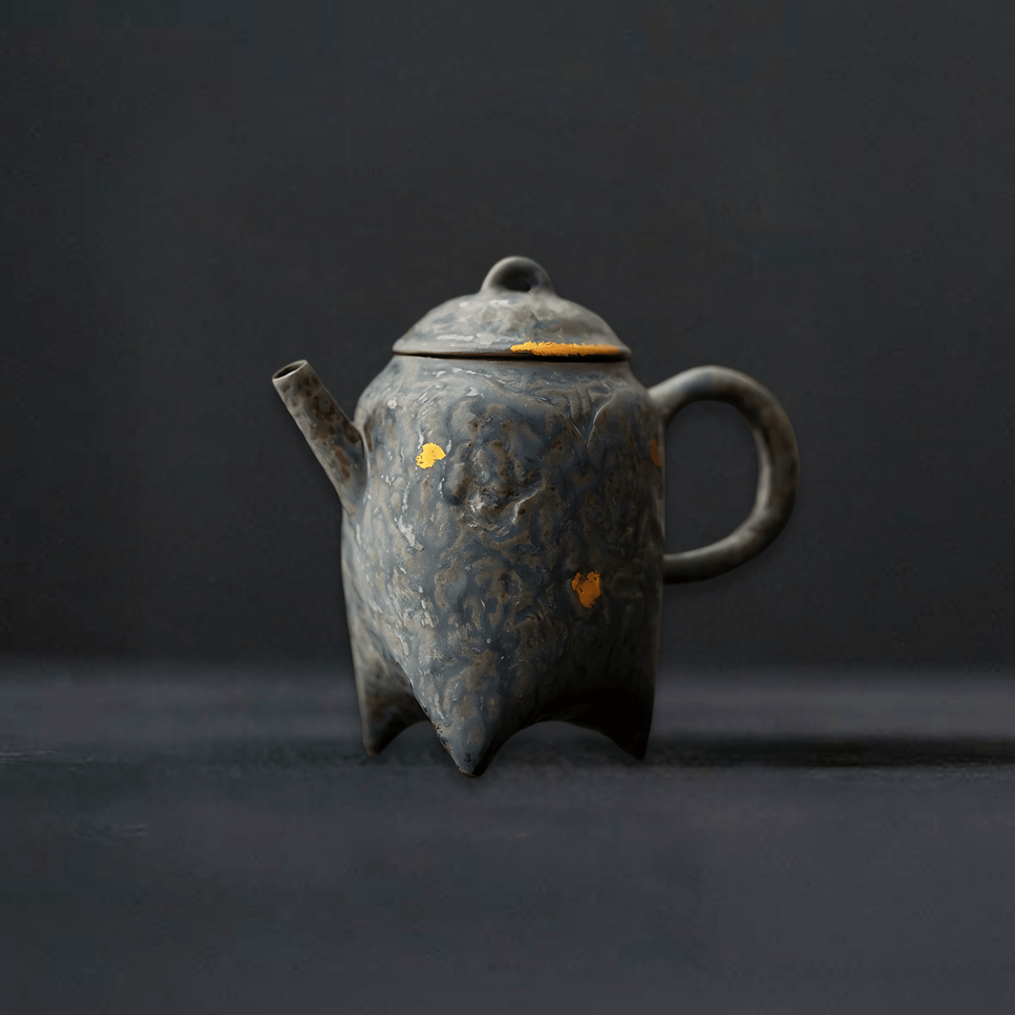 TEA TIME ESSENTIALS TEA Peacock Blue Vintage Bronze Glaze Japanese Wangchuan Teapot Collection