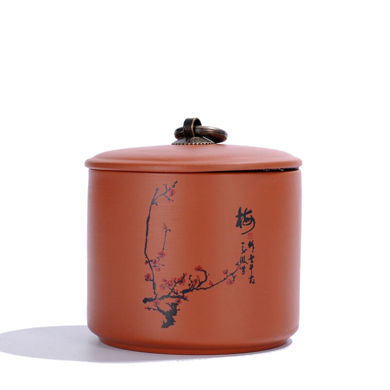 TEA TIME ESSENTIALS TEA Plum Artisanal Harmony Zisha Tea Caddy